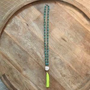Beaded Necklace with Tassel